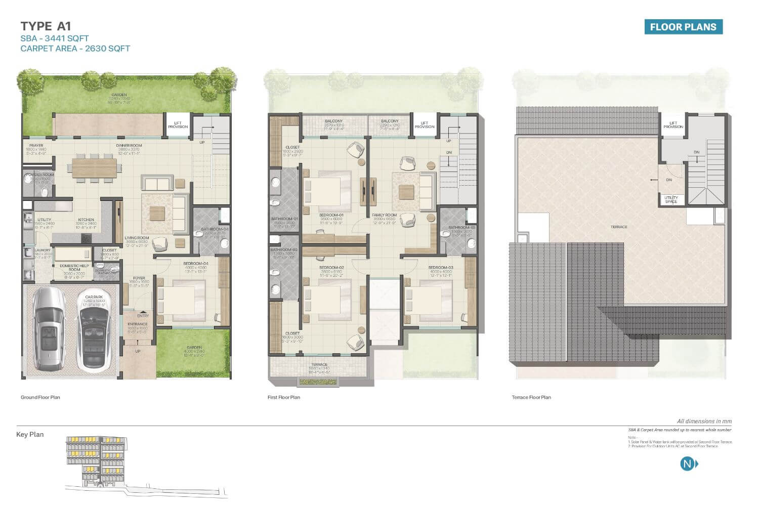 SOBHA Oakshire Villa Floor Plan